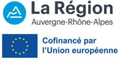 La région Auvergne-Rhône-Alpes cofinancé par l'Union Européenne